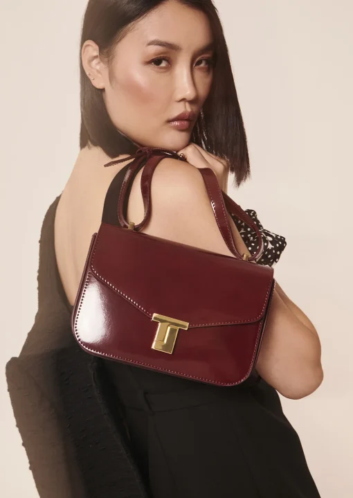 Sac 8 Bis bordeaux en cuir