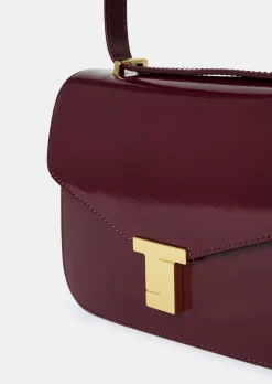 Sac 8 Bis bordeaux en cuir