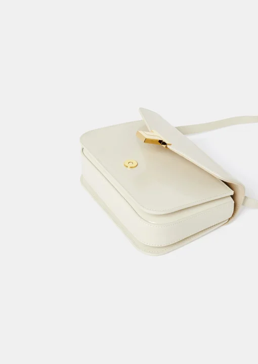 Sac 8 Bis écru en cuir