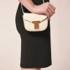Sac 8 Bis mini écru en cuir