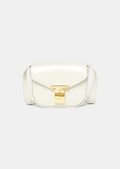 Sac 8 Bis mini écru en cuir