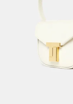 Sac 8 Bis mini écru en cuir
