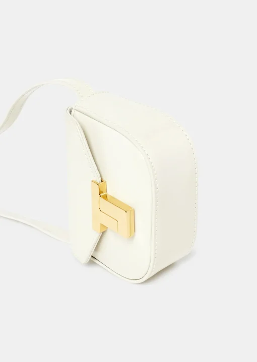 Sac 8 Bis mini écru en cuir
