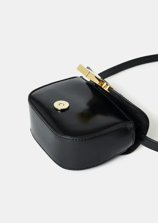 Sac 8 Bis mini noir en cuir