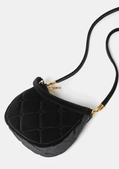 Sac Silva noir en velours
