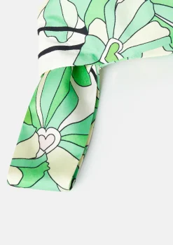Sac Suzie vert imprimé à fleurs