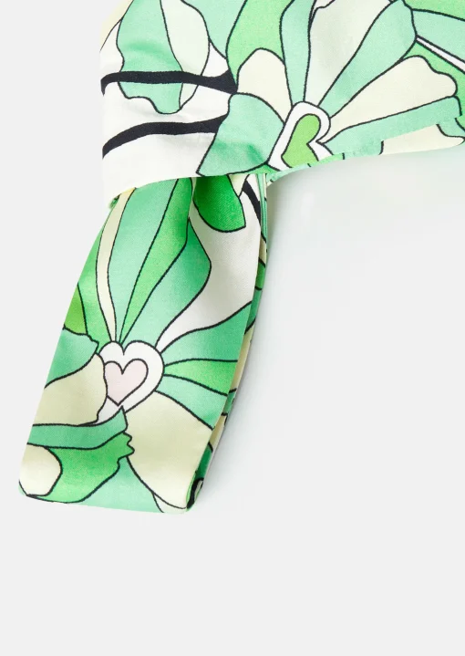 Sac Suzie vert imprimé à fleurs