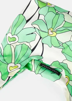 Sac Suzie vert imprimé à fleurs