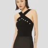Top Prana noir en maille