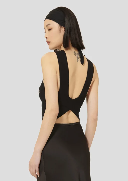 Top Prana noir en maille