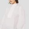 Top Tidore blanc en popeline