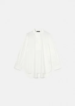 Top Tidore blanc en popeline