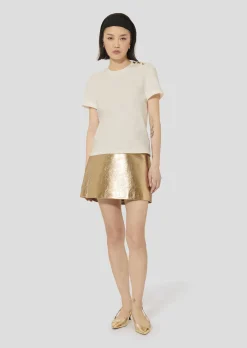 T-shirt Tampa blanc en coton double face