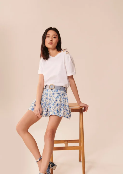 T-shirt Tampa blanc en coton
