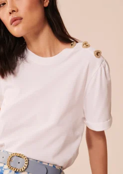 T-shirt Tampa blanc en coton