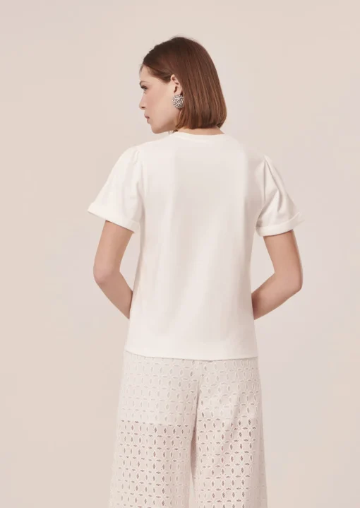 T-Shirt Tampa blanc en jersey