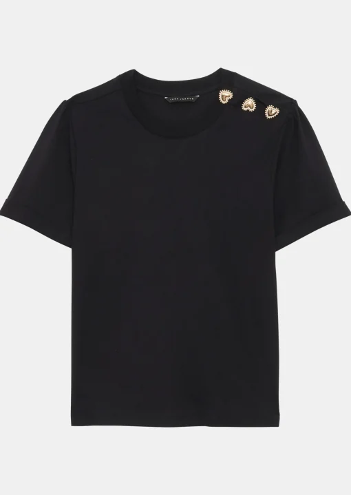 T-shirt Tampa noir en coton