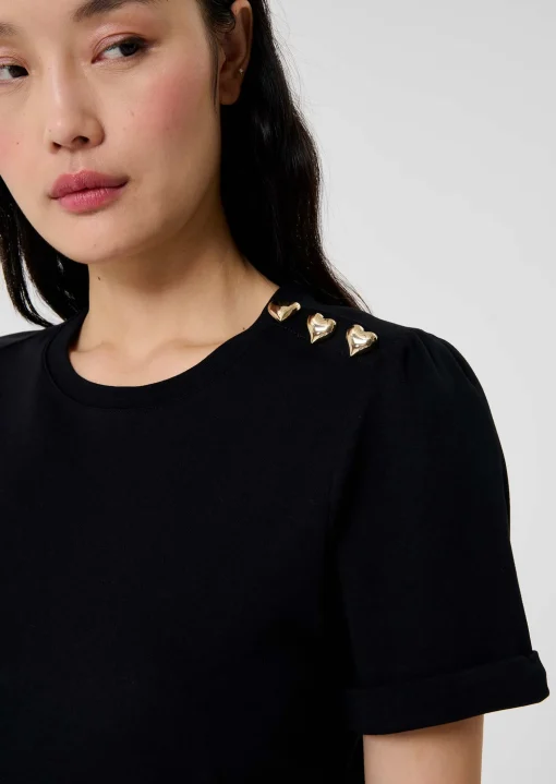 T-Shirt Tampa noir en jersey