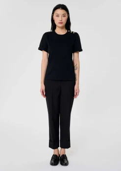 T-Shirt Tampa noir en jersey