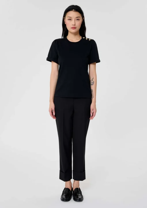 T-Shirt Tampa noir en jersey