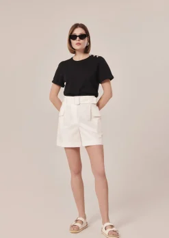 T-Shirt Tampa noir en jersey