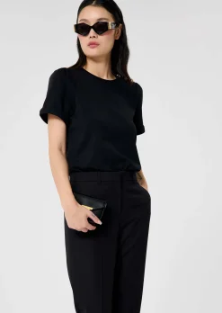 T-Shirt Tampa noir en jersey