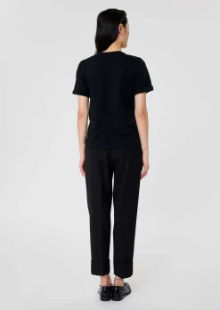 T-Shirt Tampa noir en jersey