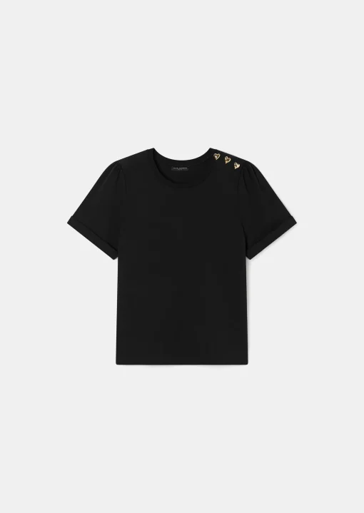 T-Shirt Tampa noir en jersey