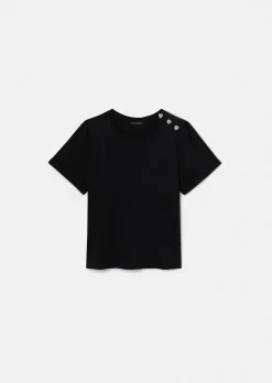T-Shirt Tampa noir en jersey