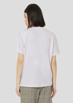 T-shirt Taragirl blanc en jersey double