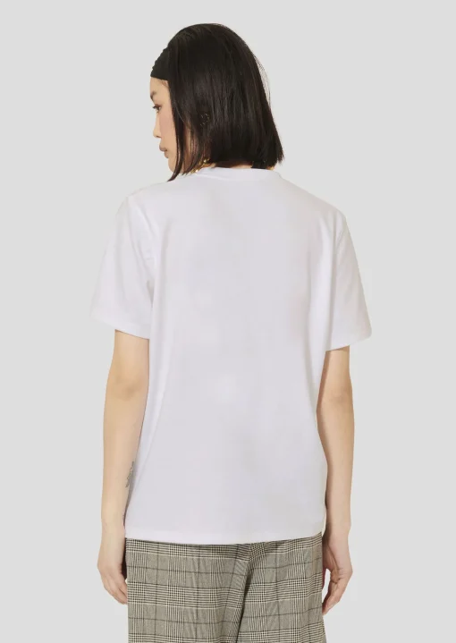 T-shirt Taragirl blanc en jersey double