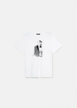 T-shirt Taragirl blanc en jersey double