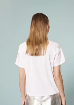 T-shirt Taralove blanc en jersey
