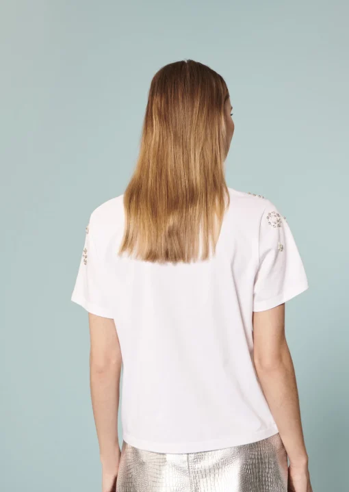 T-shirt Taralove blanc en jersey