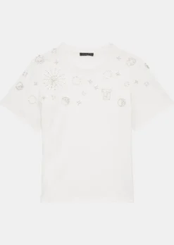 T-shirt Taralove blanc en jersey