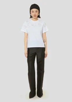 T-shirt Taramour blanc en jersey brodé