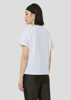 T-shirt Taramour blanc en jersey brodé