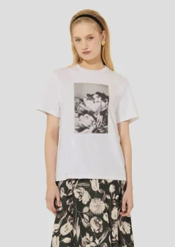 T-shirt Taratulip blanc en jersey double
