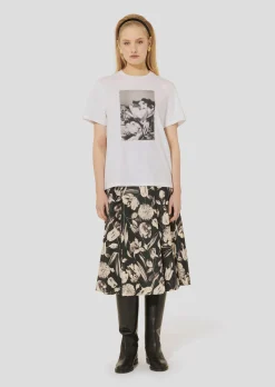 T-shirt Taratulip blanc en jersey double