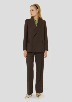 Veste Valson marron en flanelle