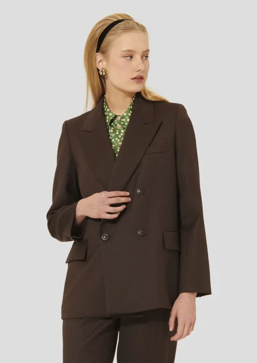 Veste Valson marron en flanelle