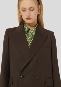 Veste Valson marron en flanelle