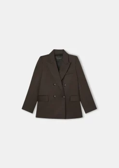 Veste Valson marron en flanelle