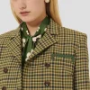 Veste Vannie verte en tartan