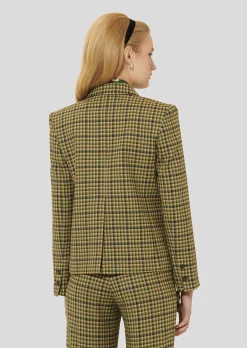Veste Vannie verte en tartan