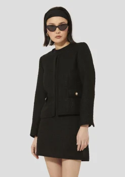 Veste Velvet noire en tweed