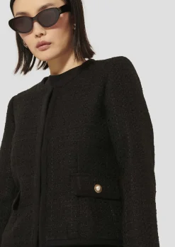 Veste Velvet noire en tweed