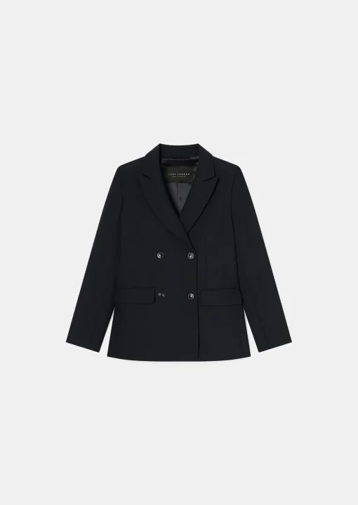 Veste Venezia bleu nuit en laine
