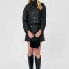 Veste Vesna noire en cuir