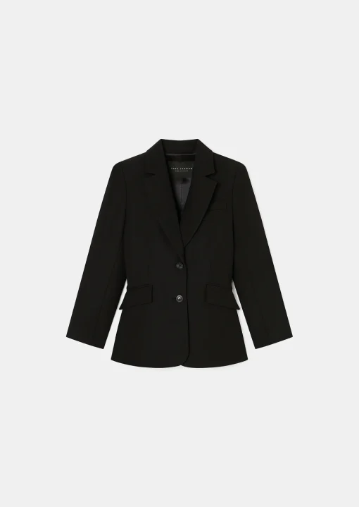 Veste Vicenta noire en laine